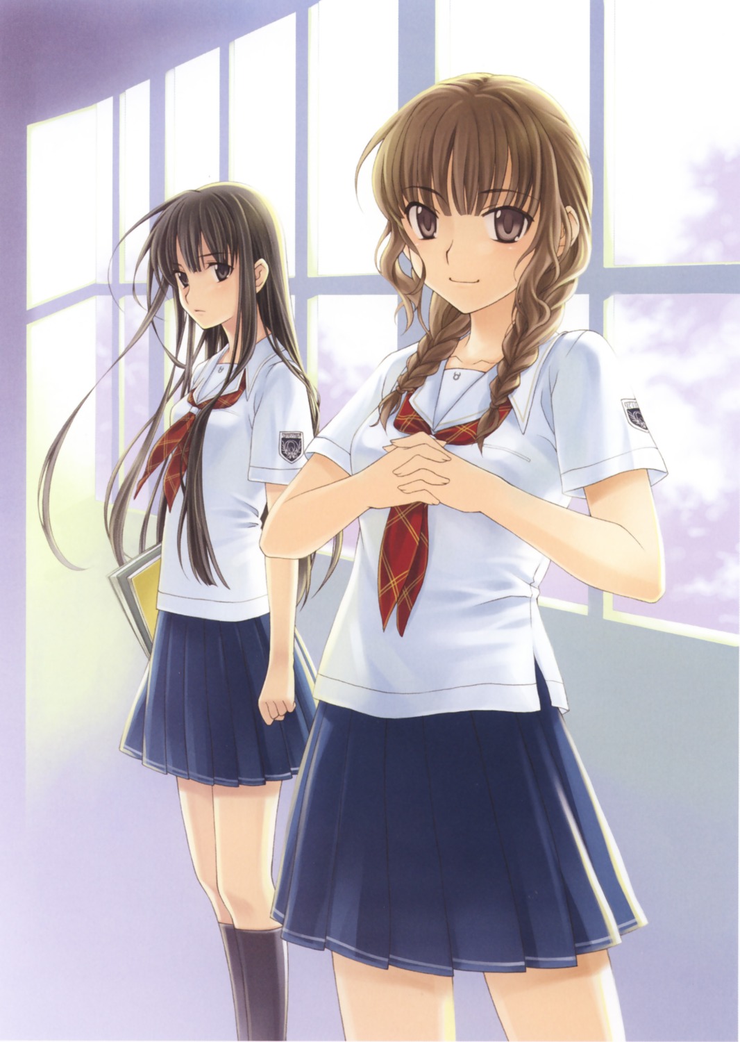 futami_eriko, kimikiss, mizusawa_mao, seifuku, takigawa_yuu