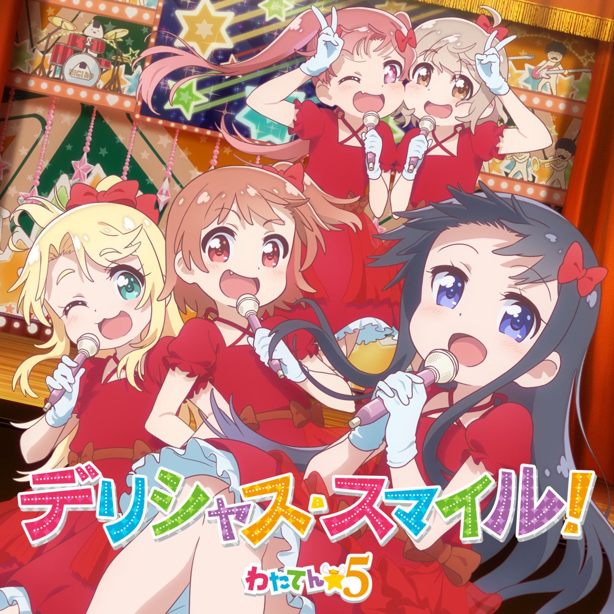 dress, himesaka_noa, hoshino_hinata, konomori_kanon, shirosaki_hana, skirt_lift, tagme, tanemura_koyori
