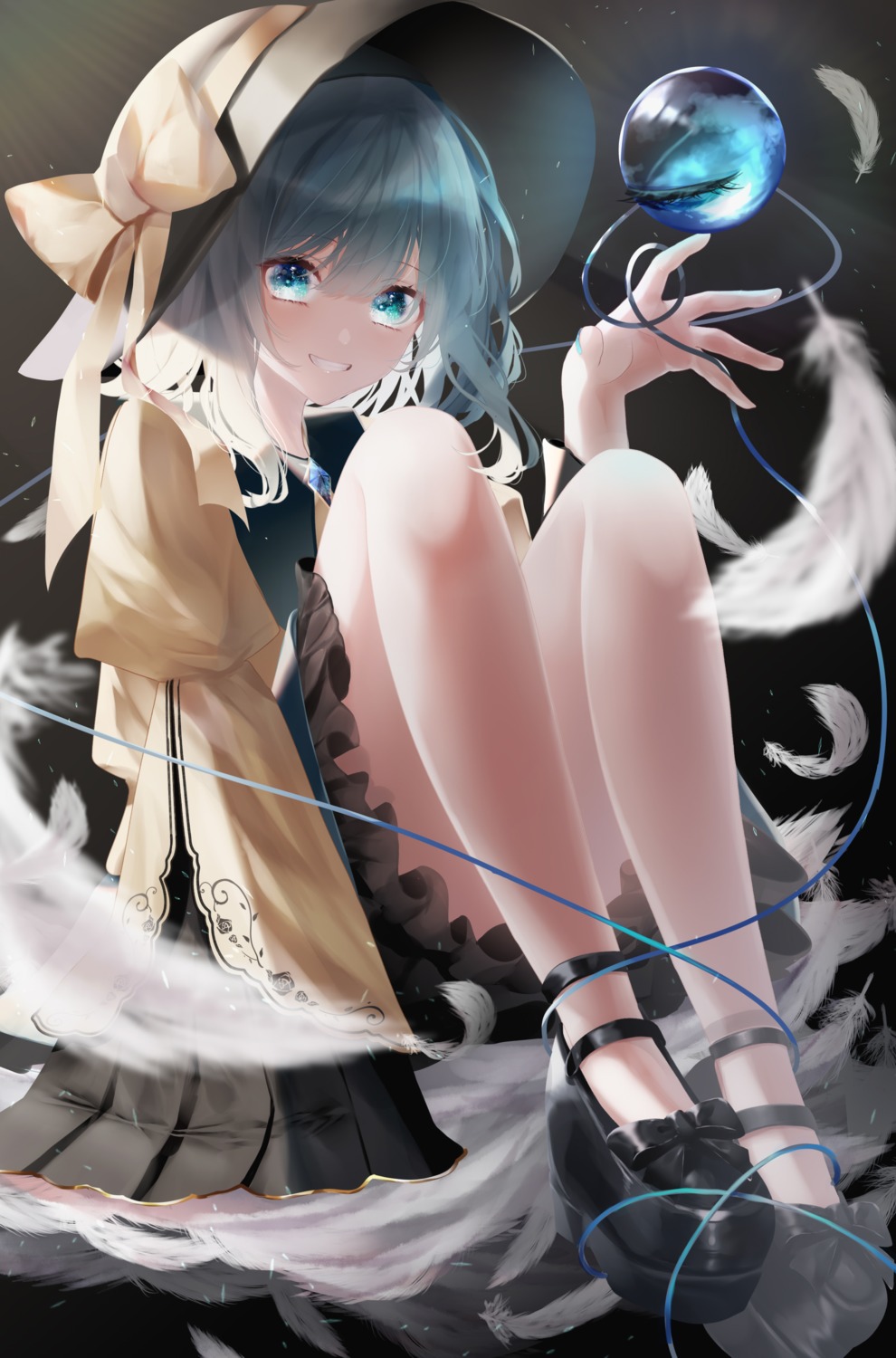 komeiji_koishi, skirt_lift, touhou, yukia_(yukia_777)