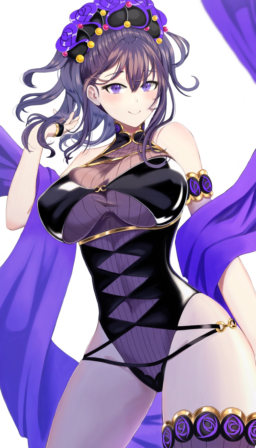fate/grand_order, murasaki_shikibu_(fate), swimsuits, thighhighs, tobi_(pixiv41237754)