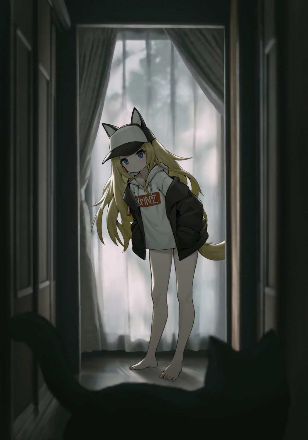 animal_ears, chunrijun_(springer), kmnz, neko, nekomimi, tail