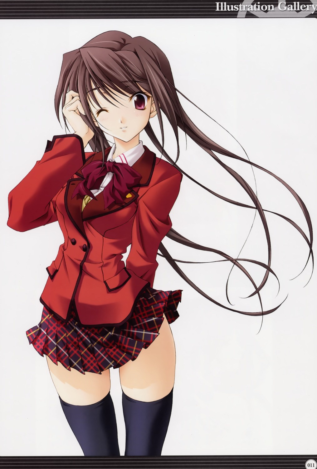 hina_asuka, koshimizu_takayuki, matsuo_yukihiro, memories_off, memories_off_5, seifuku, thighhighs