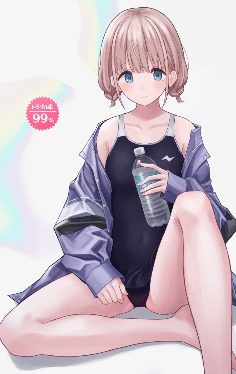 3mptydays, serizawa_asahi, skirt_lift, swimsuits, the_idolm@ster, the_idolm@ster_shiny_colors