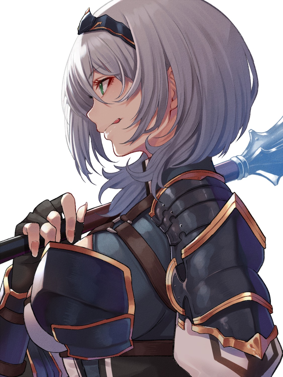 armor, hololive, nekomanma_(chipstar182), shirogane_noel, weapon