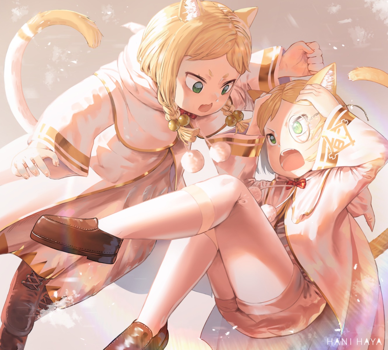 animal_ears, hanbenp, megane, mimi_pearlbaton, nekomimi, re:zero_kara_hajimeru_isekai_seikatsu, tail, tivey_pearlbaton