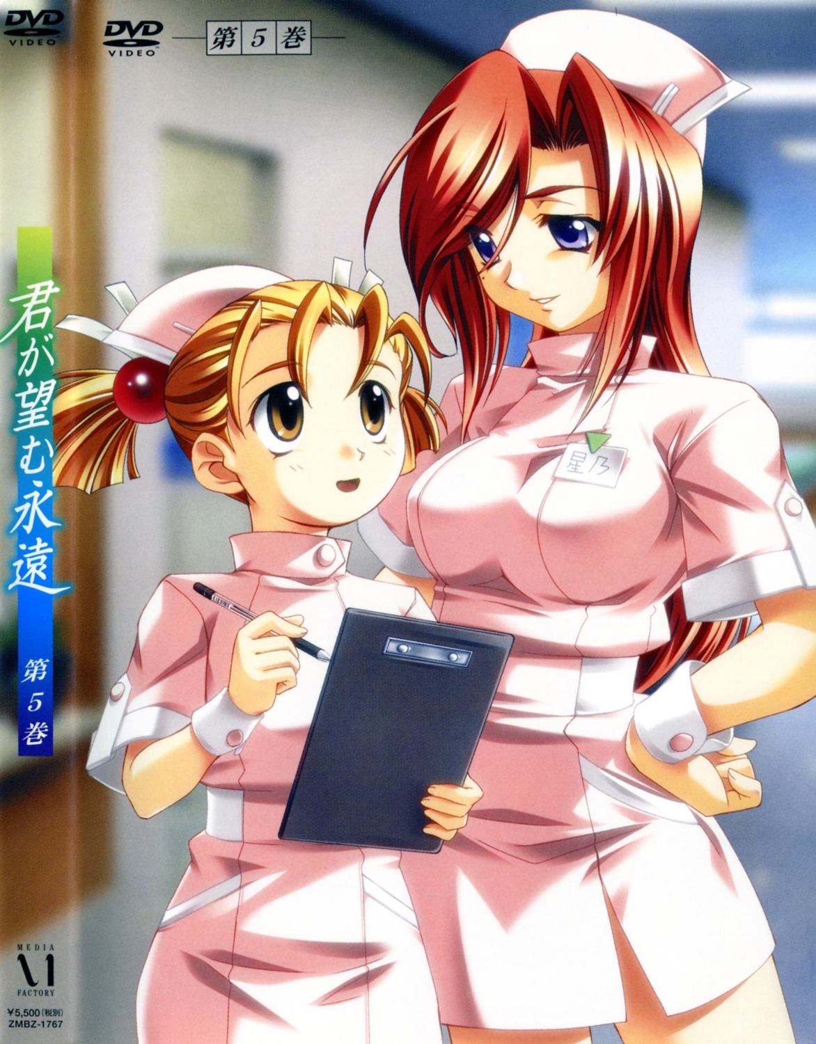 amakawa_hotaru, baka_ouji_persia, disc_cover, hoshino_fumio, kimi_ga_nozomu_eien, nurse