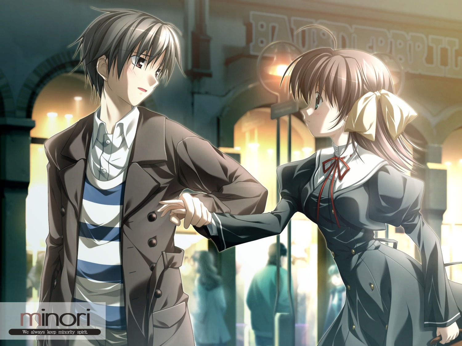 ef_~a_fairytale_of_the_two~, hirono_hiro, minori, miyamura_miyako, nanao_naru, seifuku, wallpaper