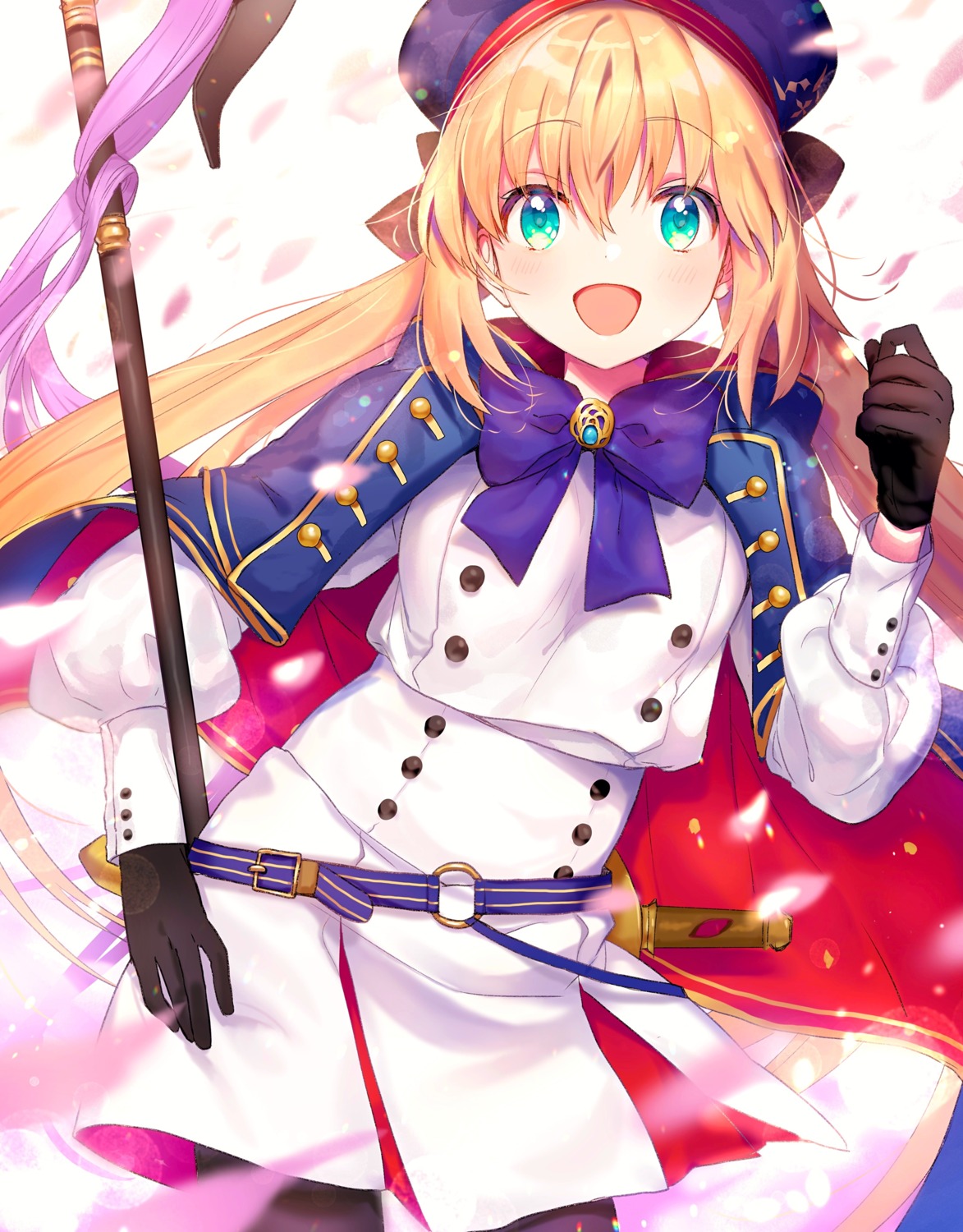 artoria_caster_(fate), canarinu, fate/grand_order, sword, uniform