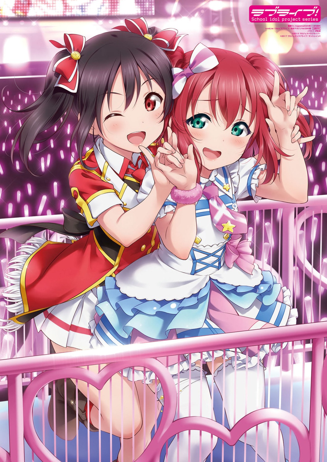 crossover, heels, inou_shin, kurosawa_ruby, love_live!, love_live!_(series), love_live!_sunshine!!, thighhighs