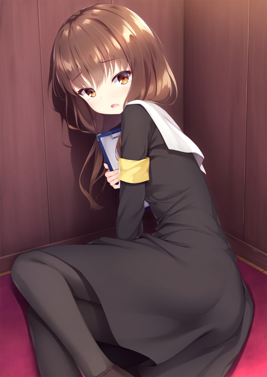 ass, iino_miko, kaguya-sama_wa_kokurasetai_~tensai-tachi_no_renai_zunousen~, pantyhose, seifuku, skirt_lift, tomifumi