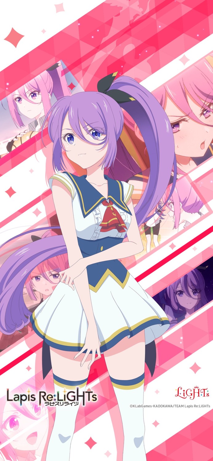 ashley_(lapis_re:lights), lapis_re:lights, seifuku, thighhighs