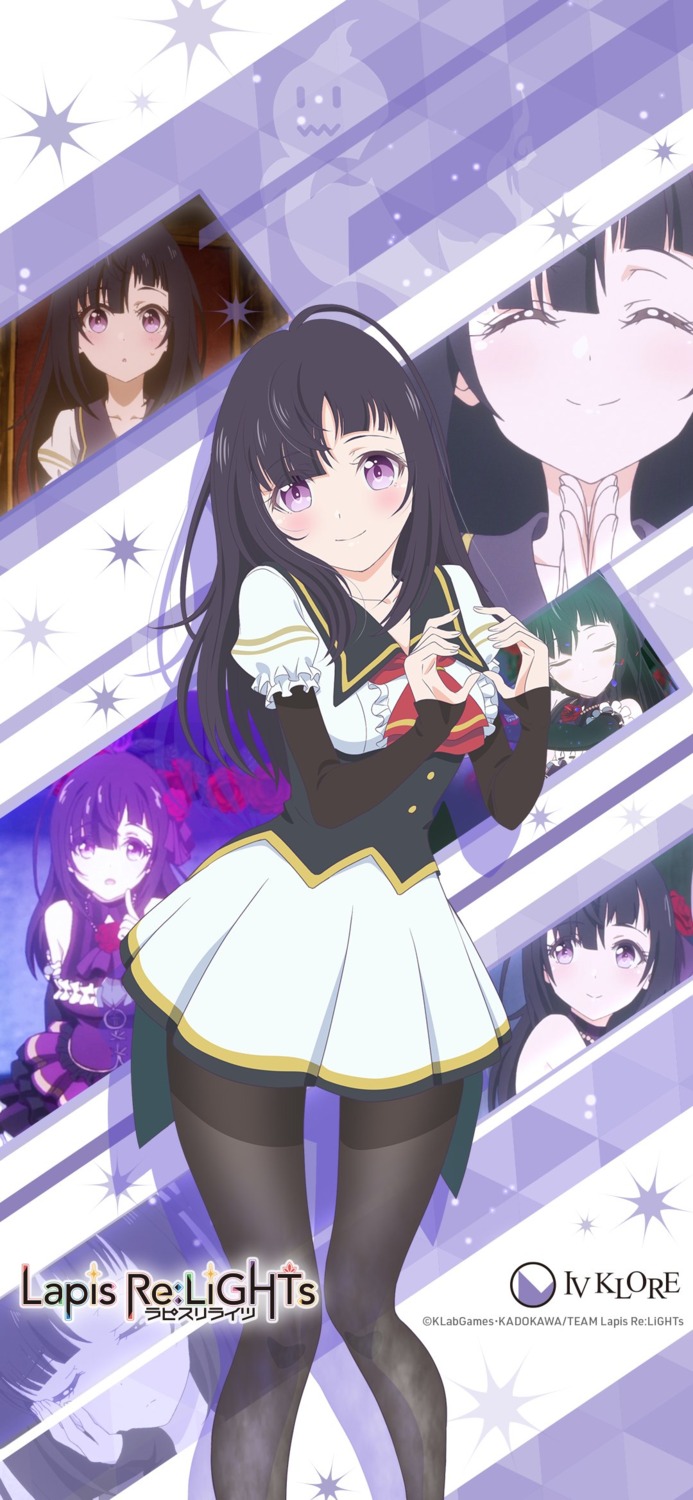 garnet_(lapis_re:lights), lapis_re:lights, pantyhose, seifuku