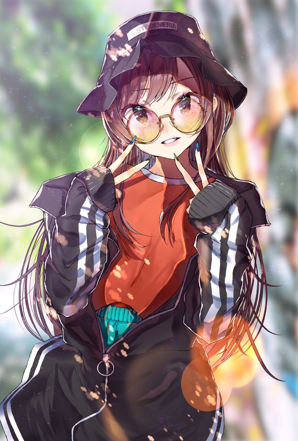 megane, oosaki_amana, the_idolm@ster, the_idolm@ster_shiny_colors, yae_(mono110)