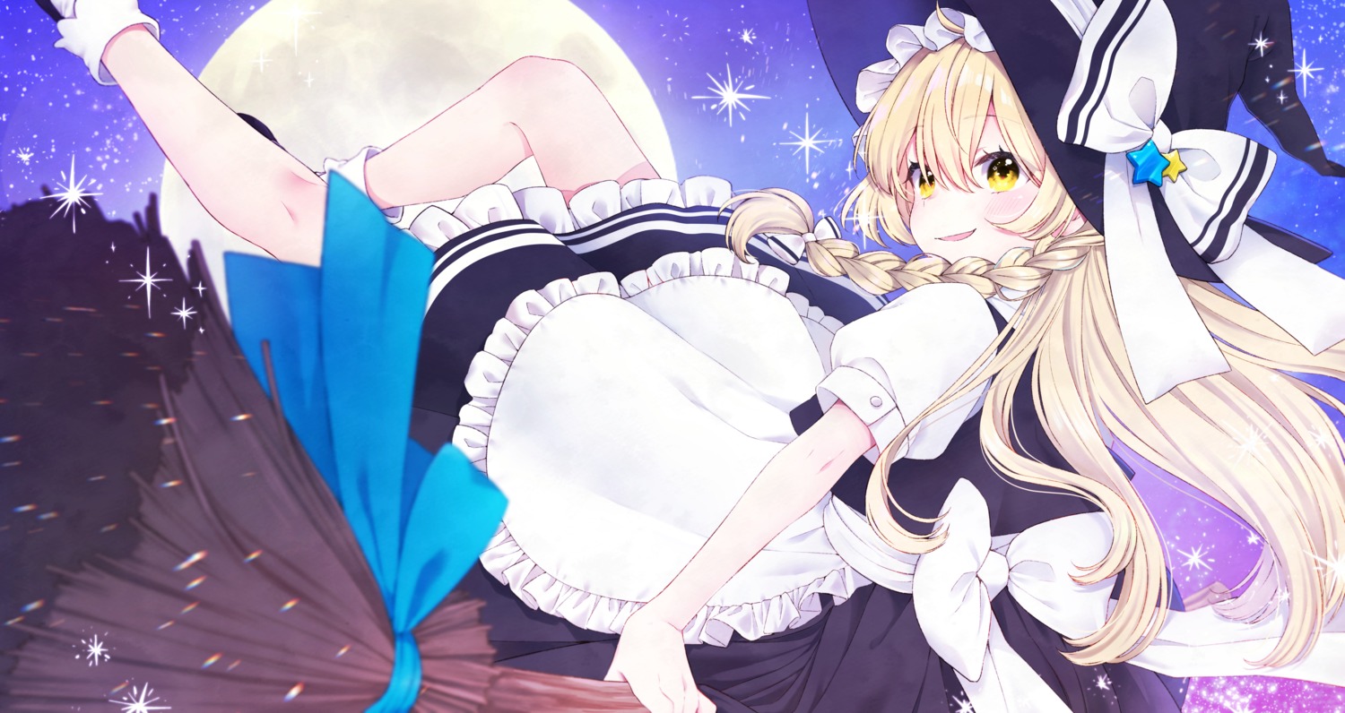kirisame_marisa, skirt_lift, touhou, witch, yamada_sakura