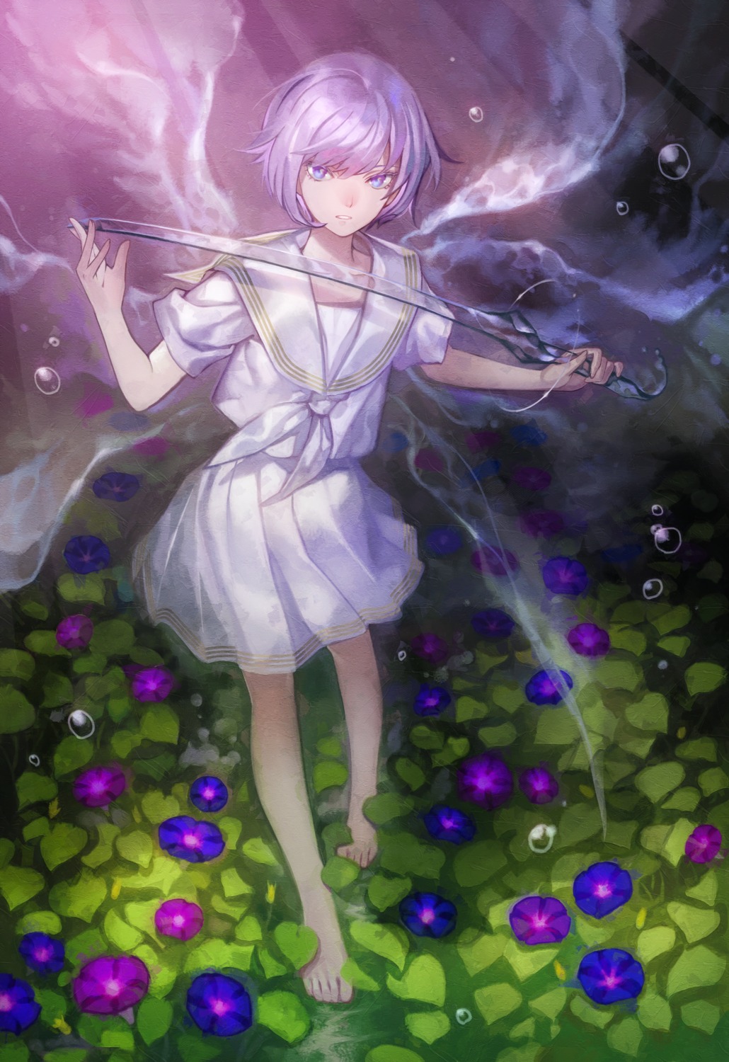 maco, see_through, seifuku, sword, wings
