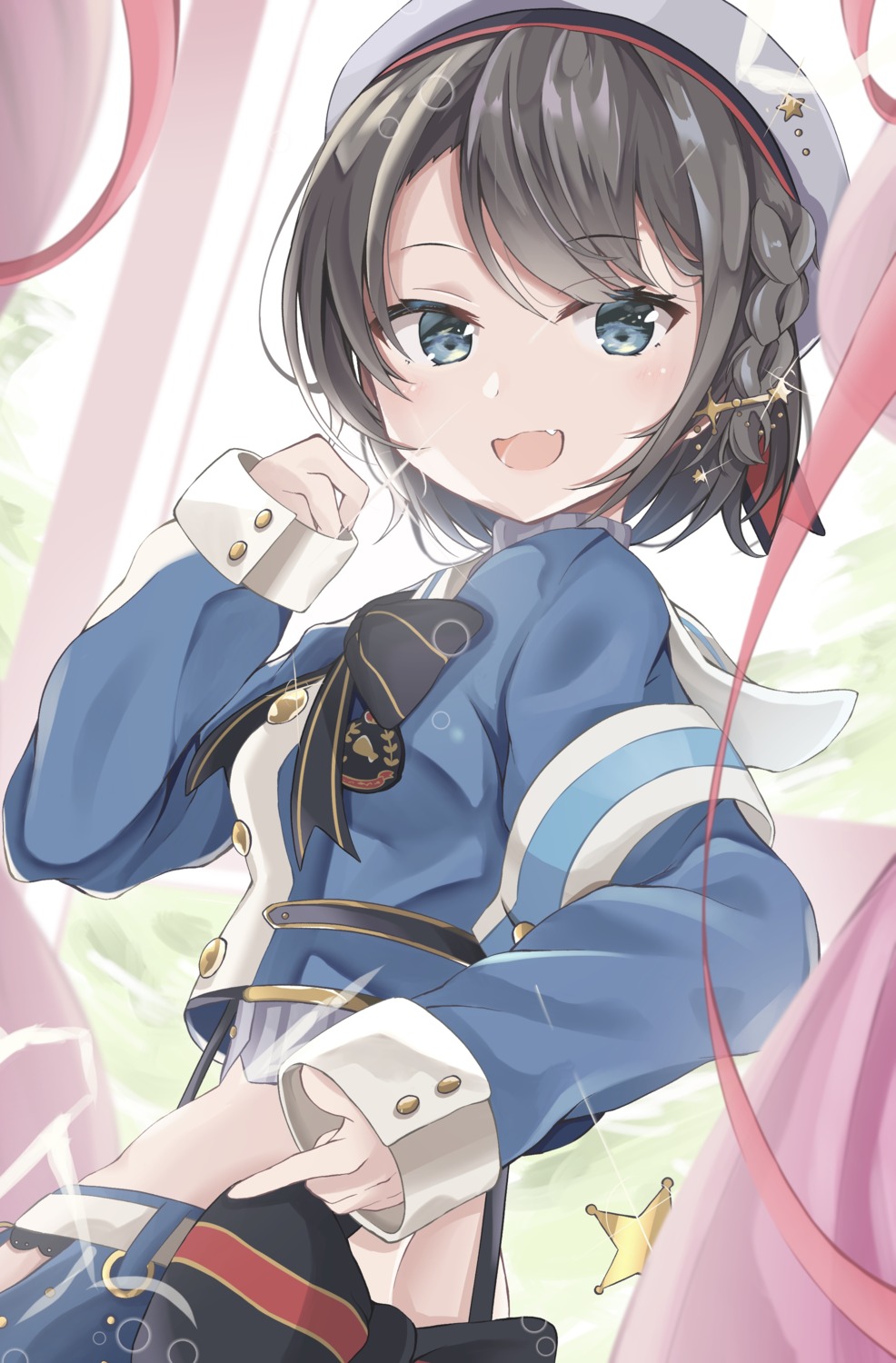 gray_ceon, hololive, oozora_subaru, seifuku