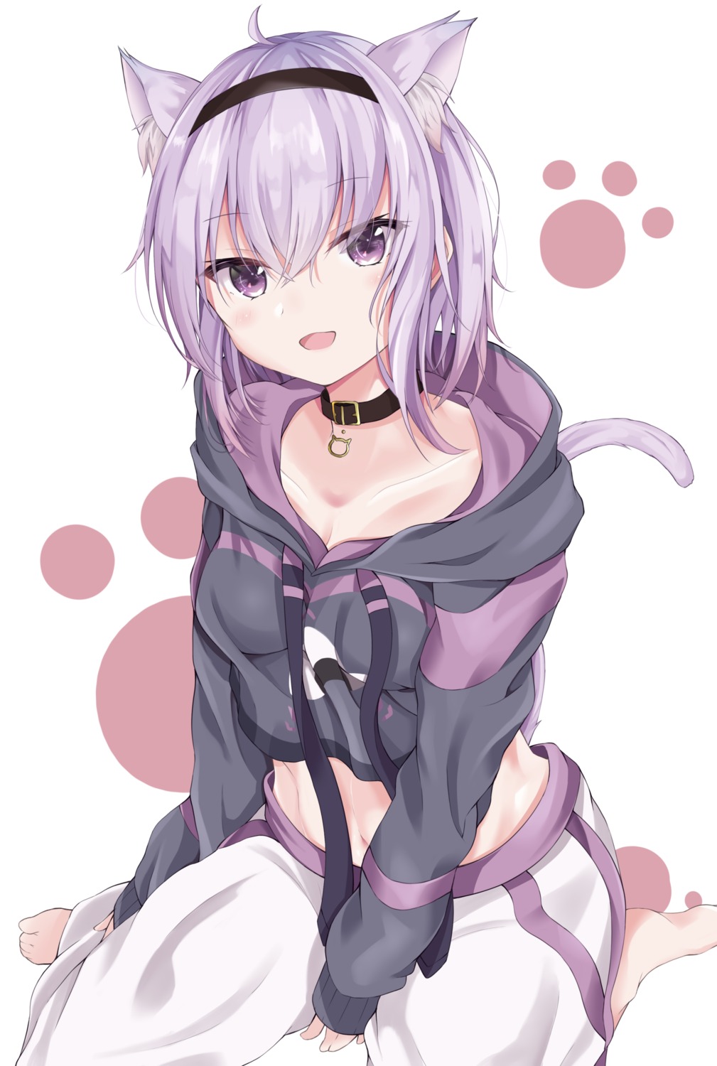 animal_ears, gray_ceon, hololive, hololive_gamers, nekomata_okayu, nekomimi, tail