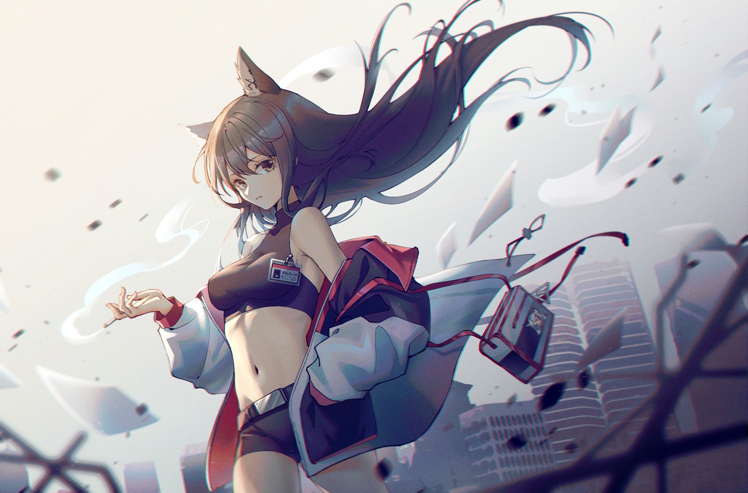 animal_ears, arknights, so_tsubasa, texas_(arknights)