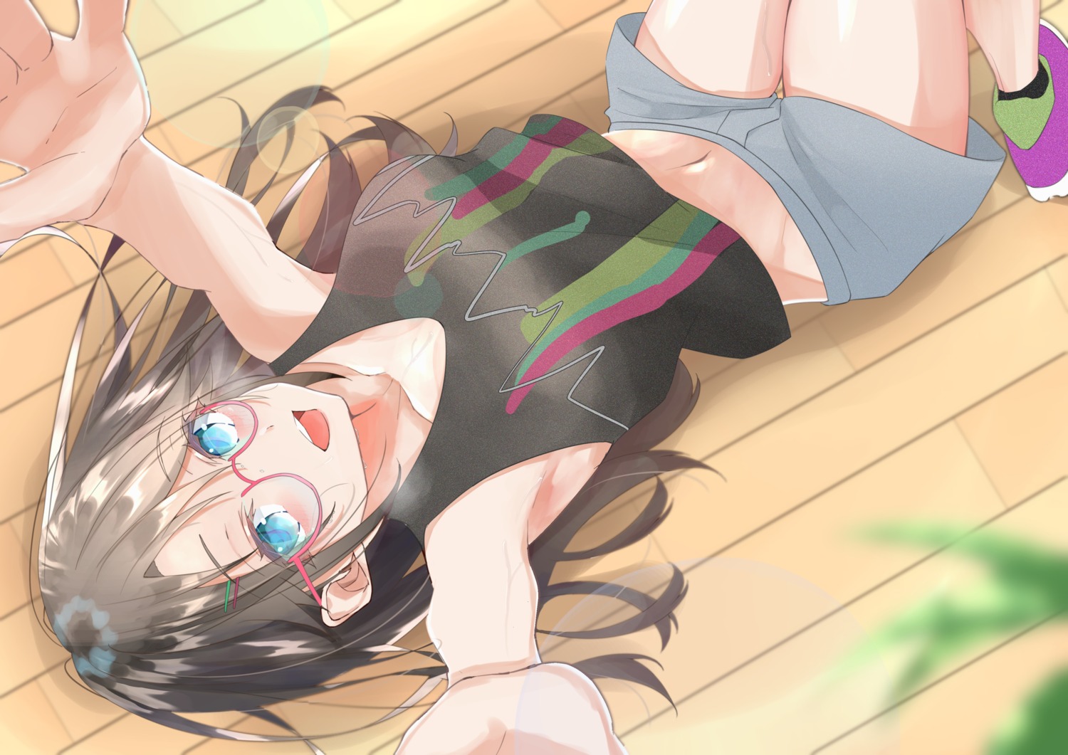 kunimine_yuzuki, megane, mitsumine_yuika, the_idolm@ster, the_idolm@ster_shiny_colors