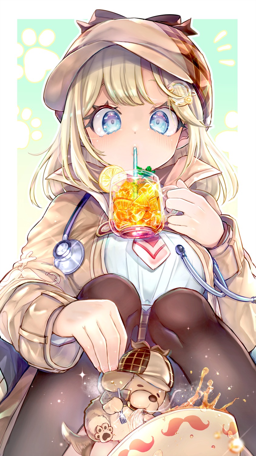 hololive, hololive_english, kamiya_zuzu, pantyhose, seifuku, watson_amelia