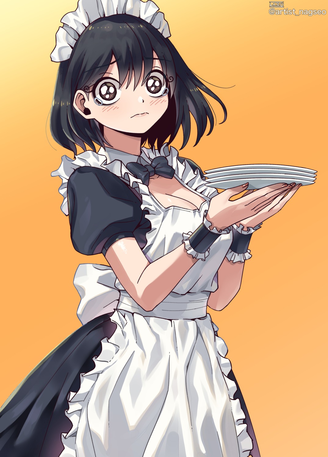 cleavage, kim_nag-seo, maid