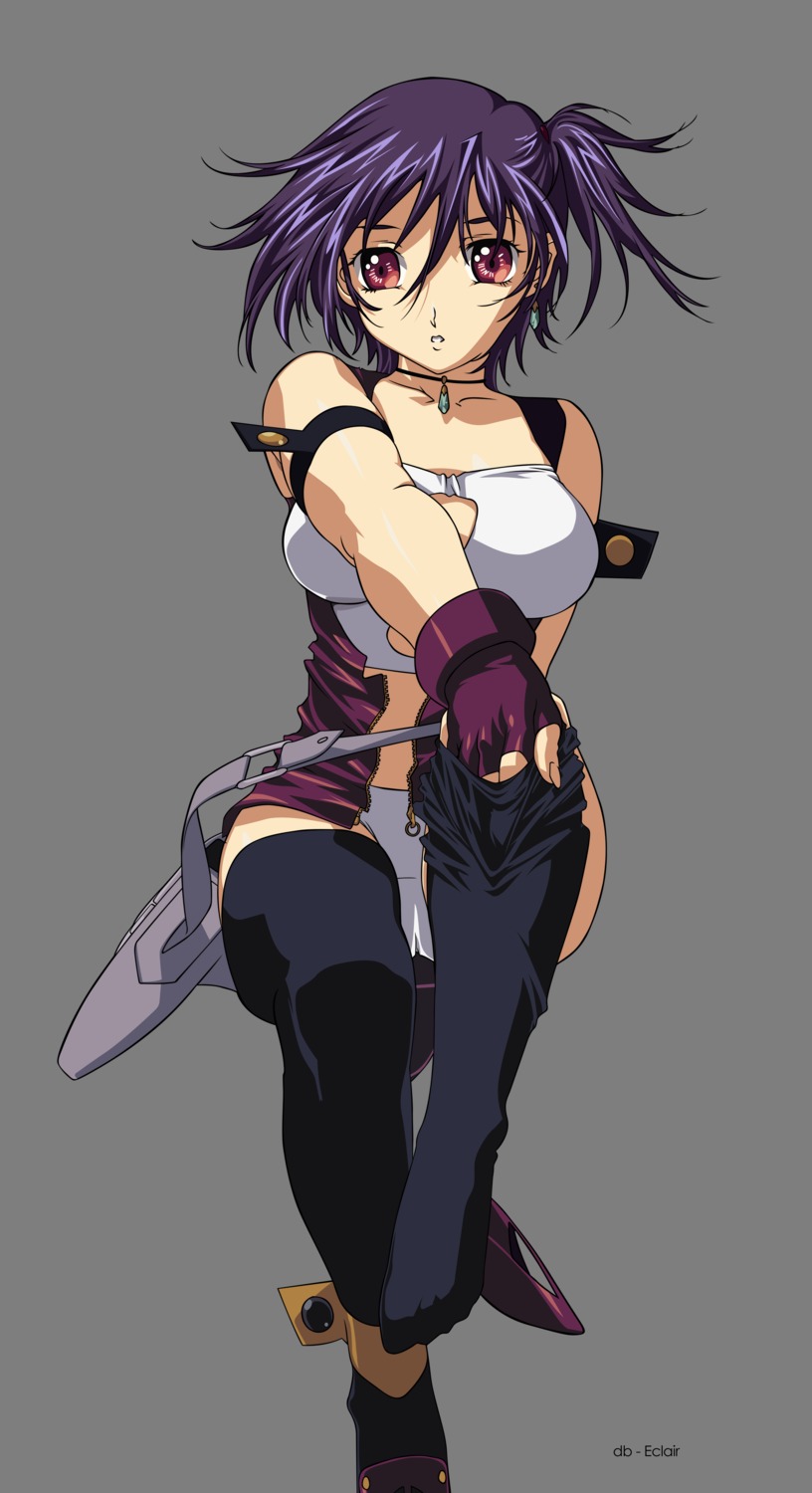 eclair, kiddy_grade, pantsu, thighhighs, transparent_png, undressing, vector_trace
