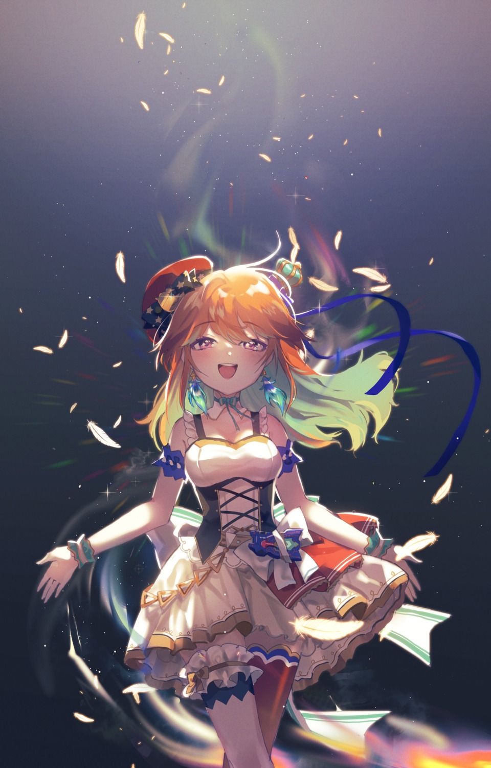 cleavage, garter, hololive, hololive_english, takanashi_kiara, thighhighs, yunare