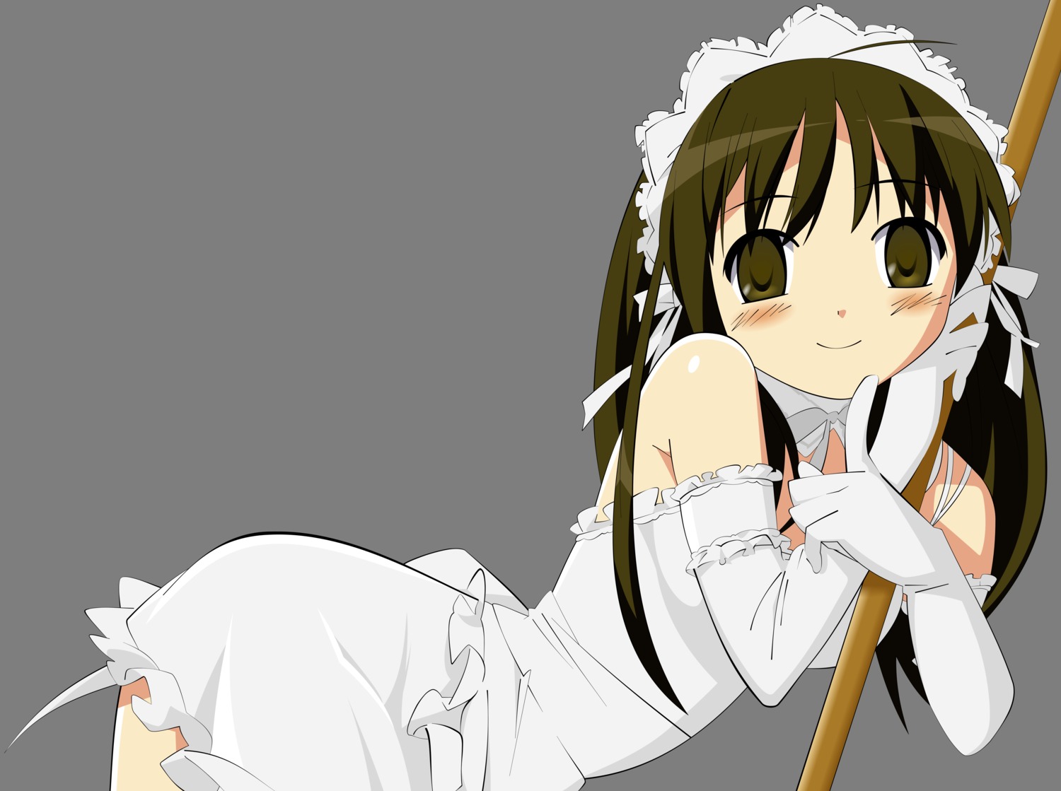 he_is_my_master, kurauchi_anna, maid, photoshop, toda_sayaka, transparent_png, vector_trace
