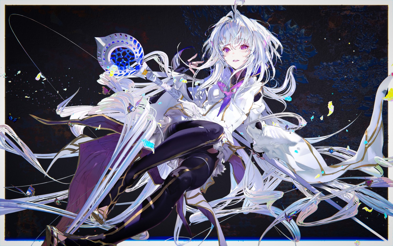 bodysuit, fate/grand_order_arcade, fate/stay_night, garter, merlin_(fate/prototype), pointy_ears, taiki_(luster), weapon