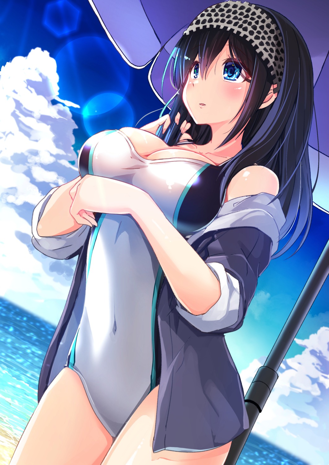 natsu_(anta_tte_hitoha), sagisawa_fumika, swimsuits, the_idolm@ster, the_idolm@ster_cinderella_girls