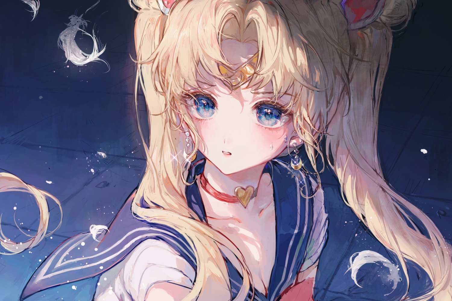 bishoujo_senshi_sailor_moon, cleavage, matchin, seifuku, tsukino_usagi