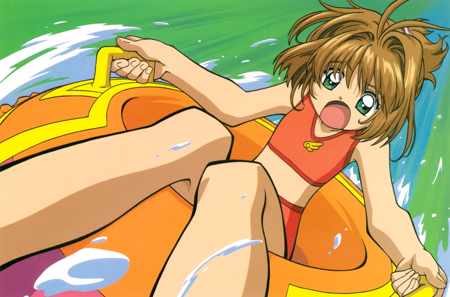 bikini, card_captor_sakura, kinomoto_sakura, koga_makoto, madhouse, swimsuits