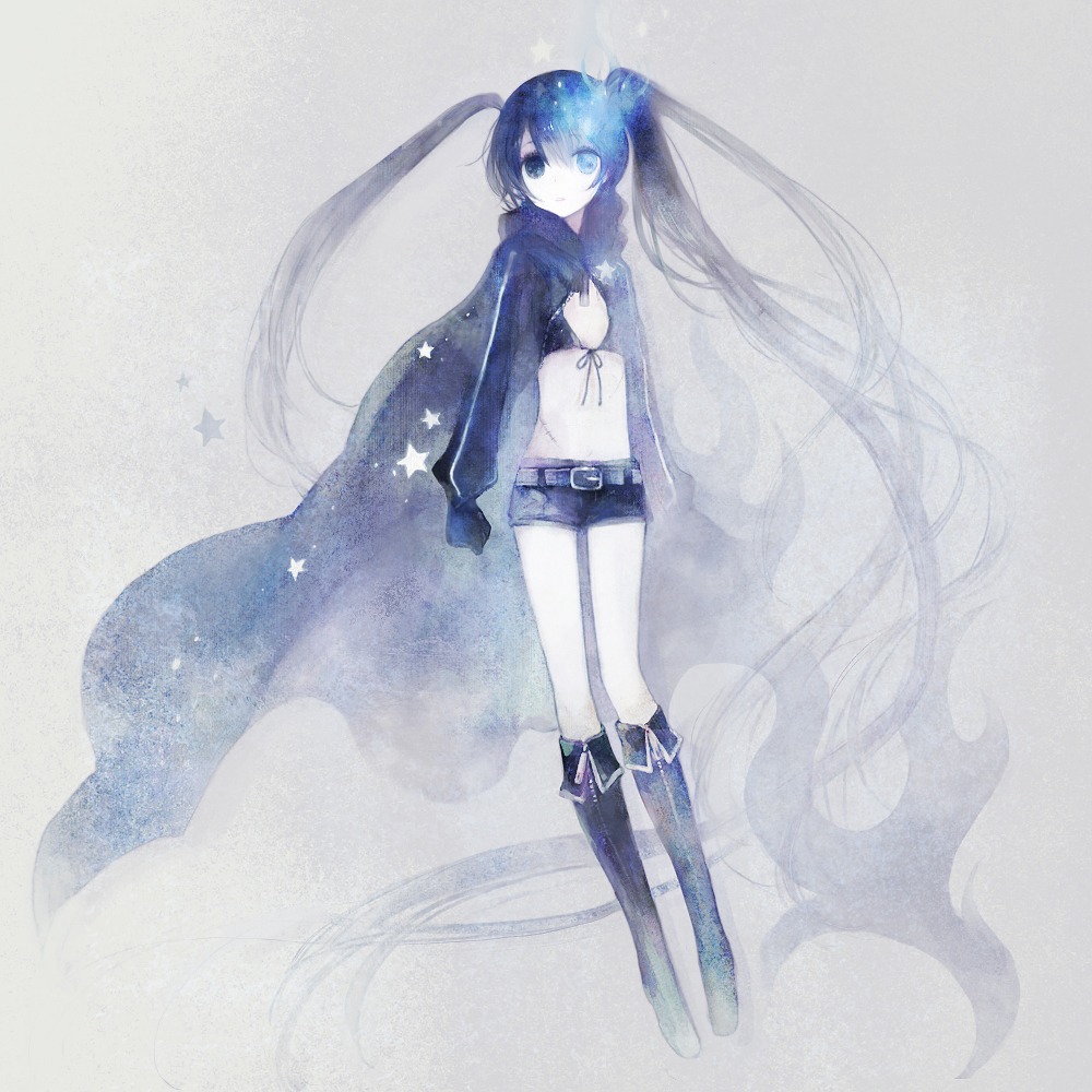 bikini_top, black_rock_shooter, black_rock_shooter_(character), pechika, swimsuits, vocaloid