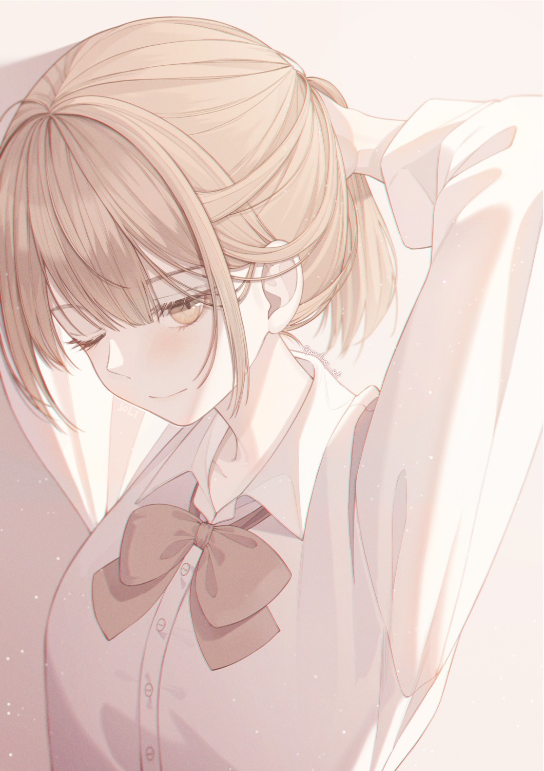 monochrome, seifuku, soli_(pouiliuoq_soli)