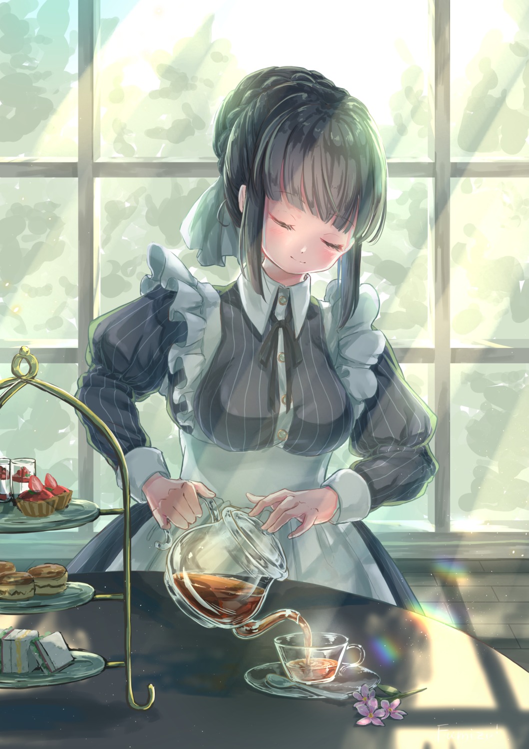 fumizuki_lily, maid