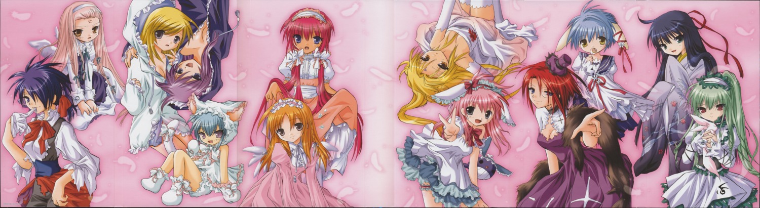 anise_azeat, apricot_sakuraba, cleavage, crease, dress, forte_stollen, galaxy_angel, galaxy_angel_ii