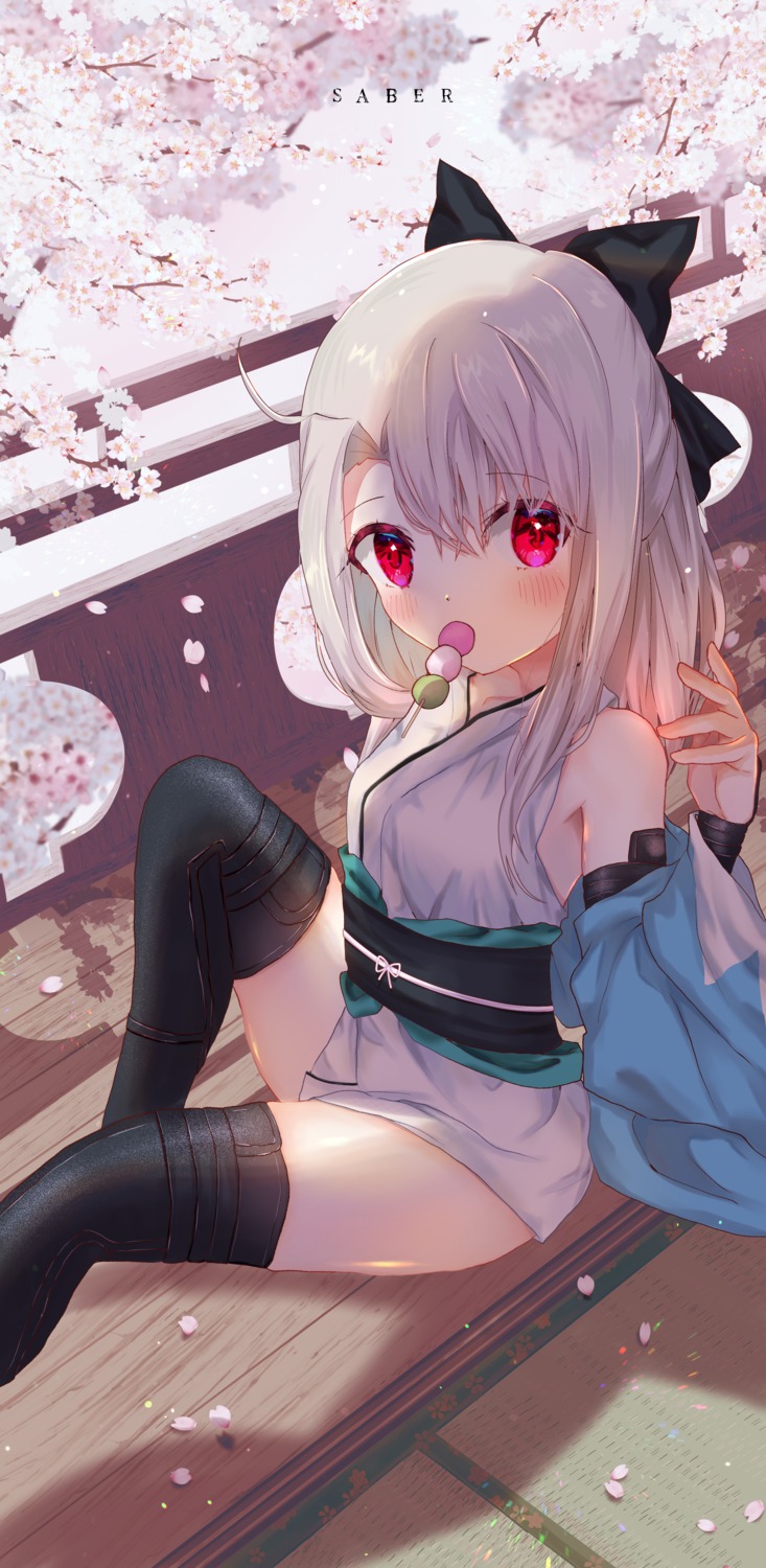 cosplay, fate/grand_order, fate/kaleid_liner_prisma_illya, fate/stay_night, illyasviel_von_einzbern, isuzu_(an_icy_cat), japanese_clothes, okita_souji_(fate)