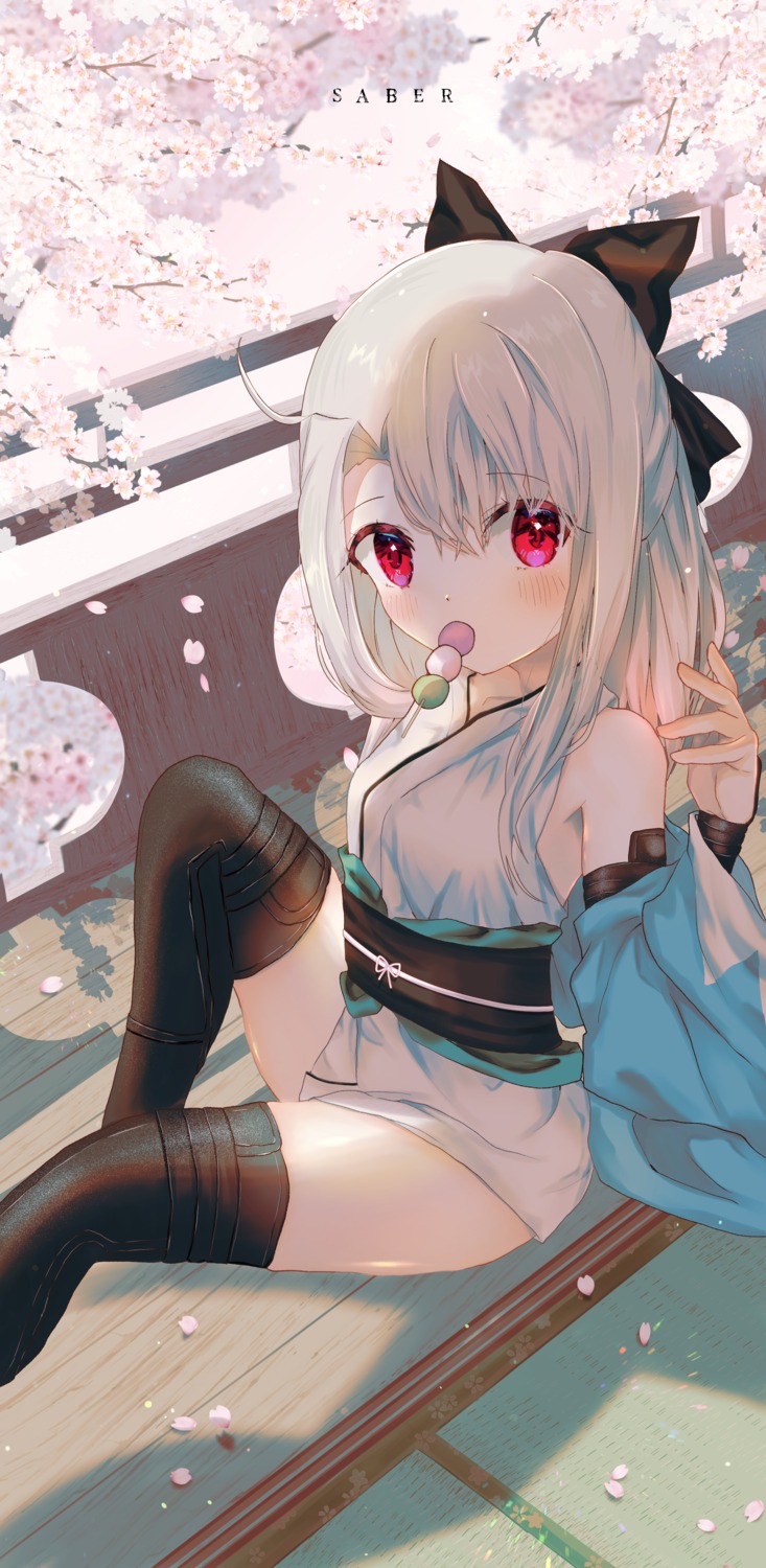 cosplay, fate/grand_order, fate/kaleid_liner_prisma_illya, fate/stay_night, illyasviel_von_einzbern, isuzu_(an_icy_cat), japanese_clothes, okita_souji_(fate)