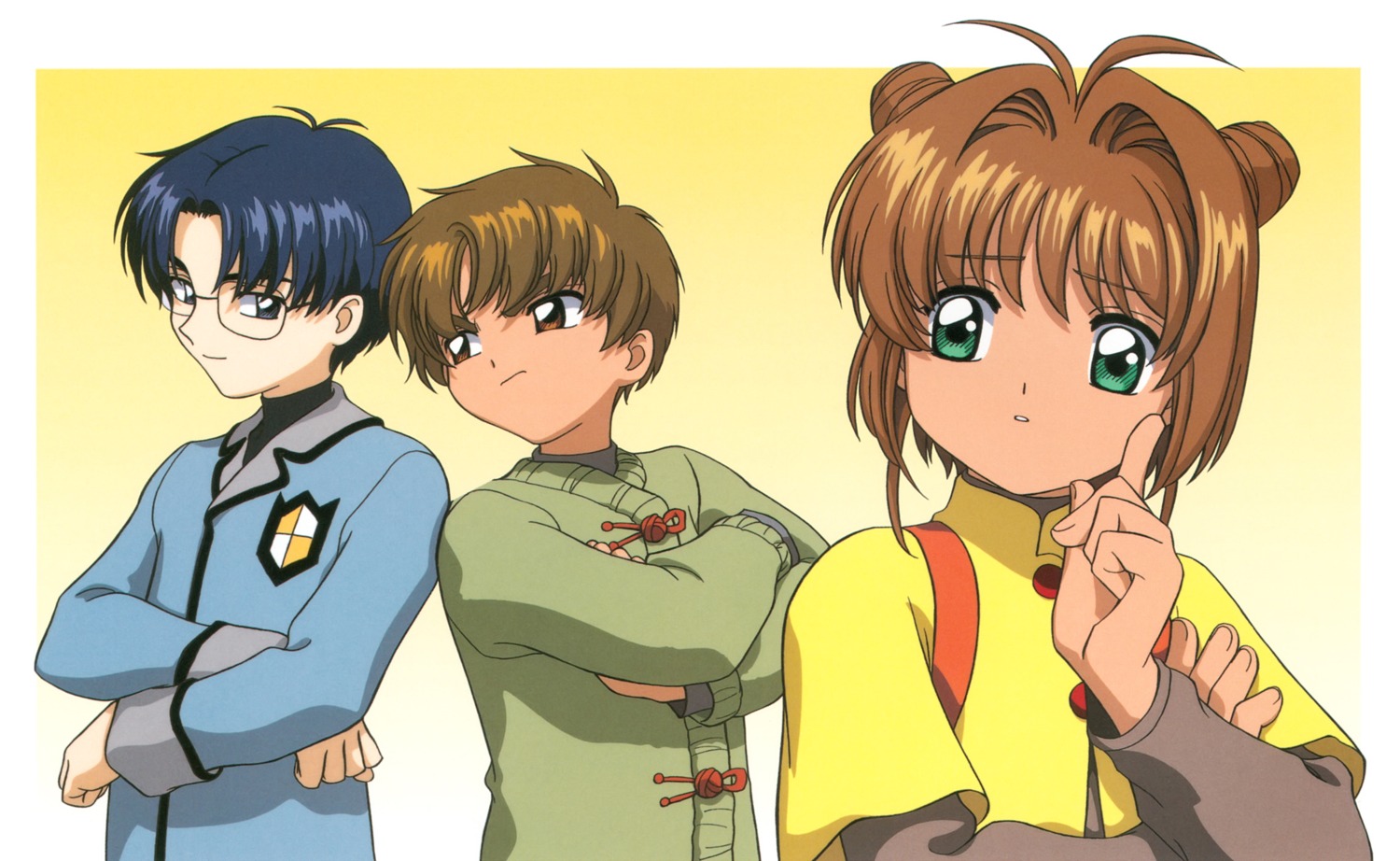 card_captor_sakura, hiiragizawa_eriol, inoue_atsuko, kinomoto_sakura, li_syaoran, madhouse, megane