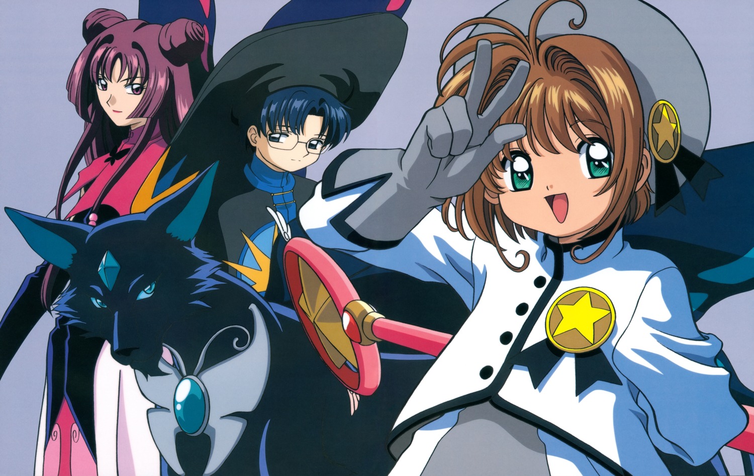 card_captor_sakura, hiiragizawa_eriol, kinomoto_sakura, koga_makoto, madhouse, megane, ruby_moon, spinel_sun