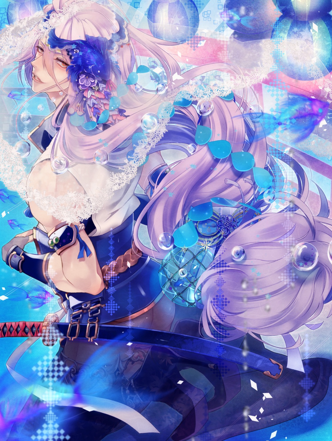 male, nipponia_nippon, sengo_muramasa_(touken_ranbu), sword, touken_ranbu