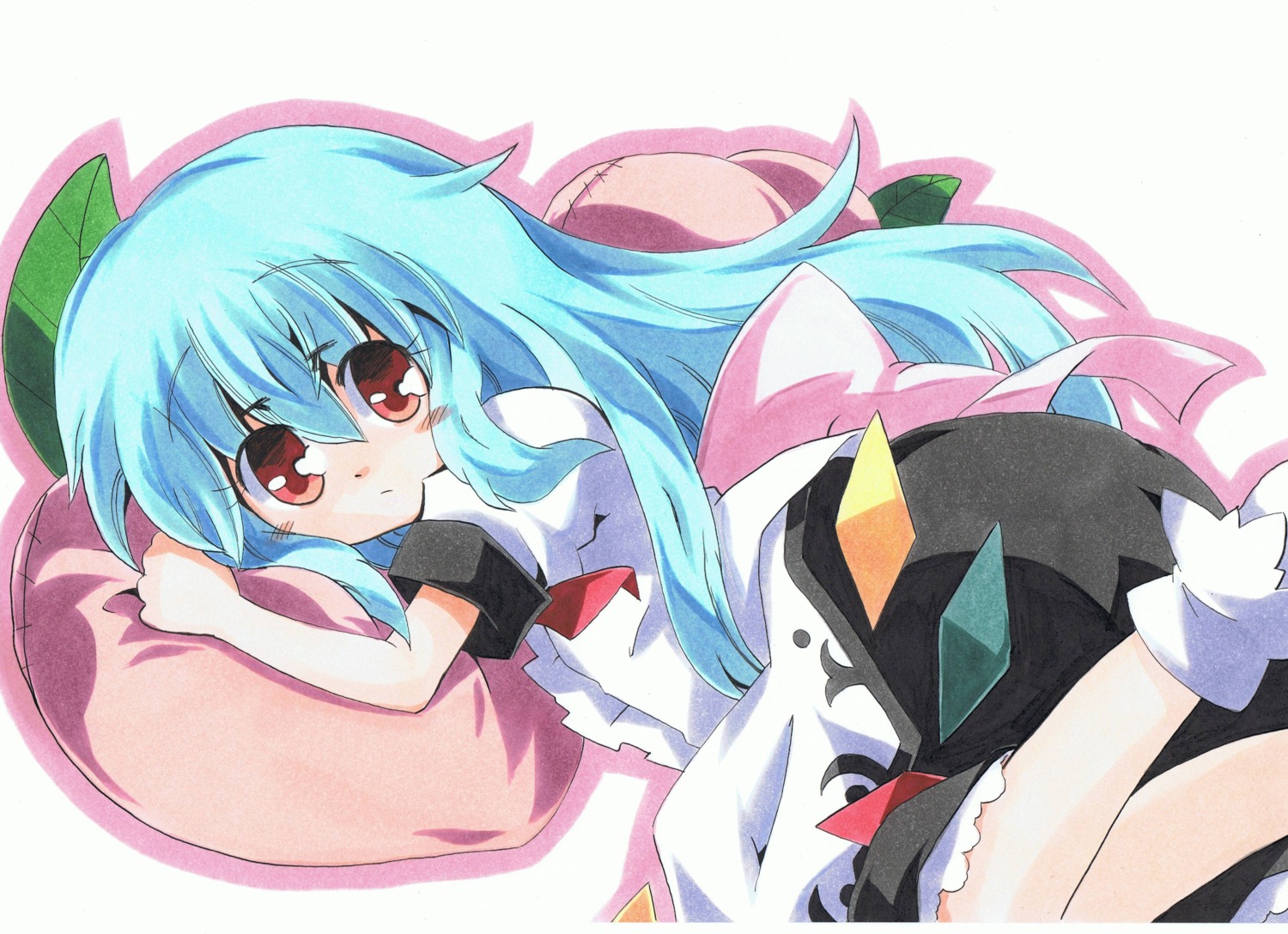 hinanawi_tenshi, milkpanda, touhou