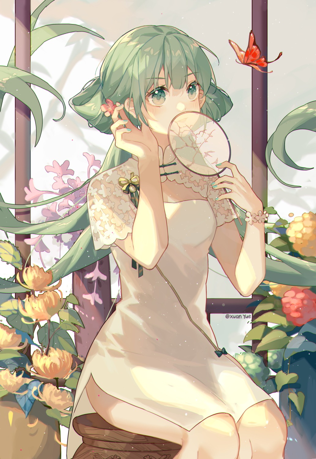 chinadress, hatsune_miku, see_through, shaohua_hatsune_miku, vocaloid, xuanli