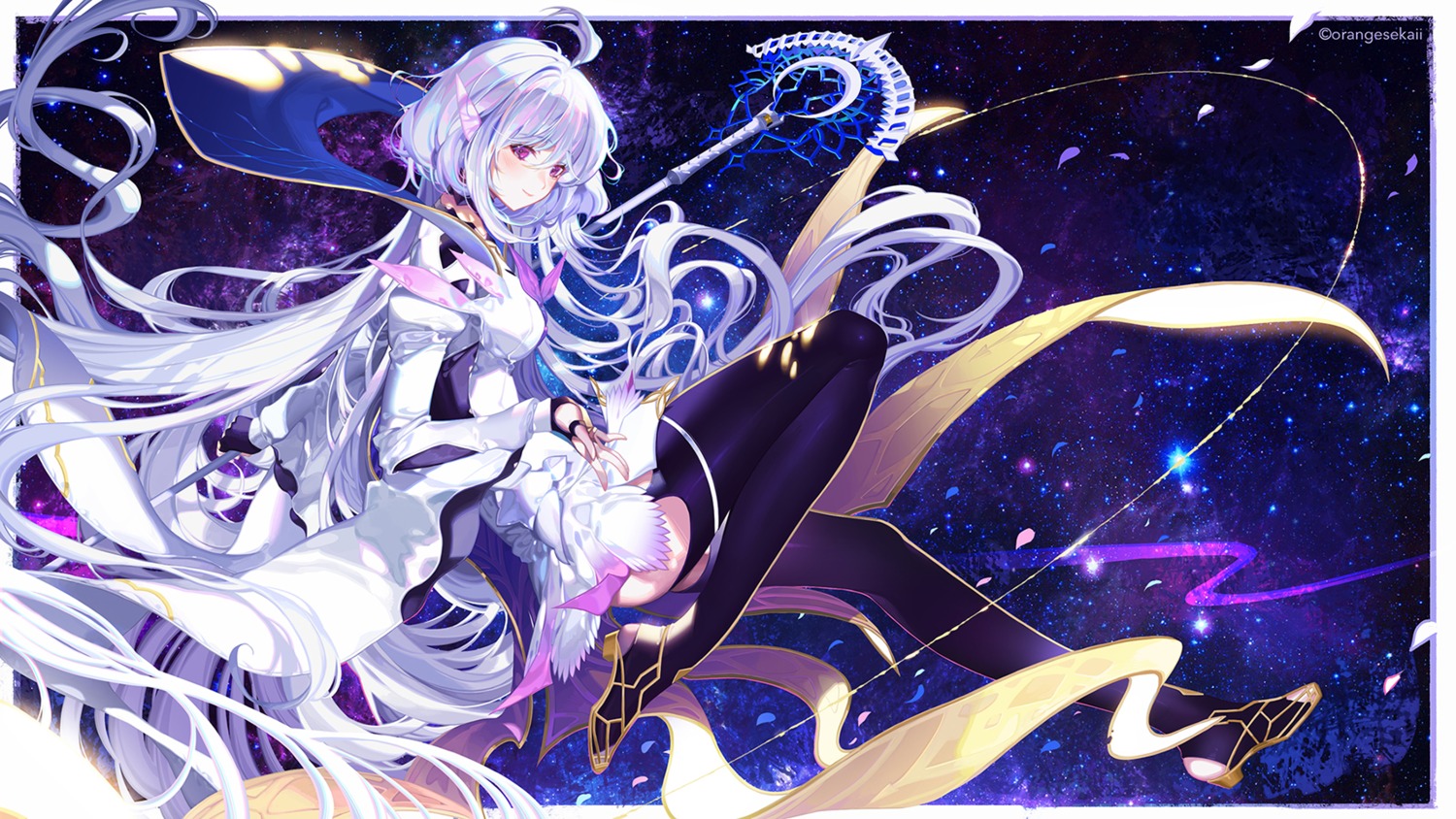 bodysuit, fate/grand_order_arcade, heels, merlin_(fate/prototype), orange_sekaii, pointy_ears, weapon