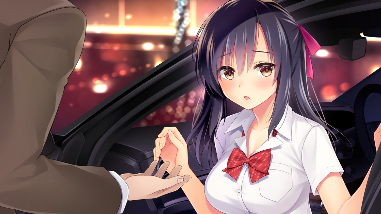 frill, game_cg, ikura_nagisa, papakatsu_aya-chan_to_tanetsuke_oji-san, saeki_ayaka, seifuku