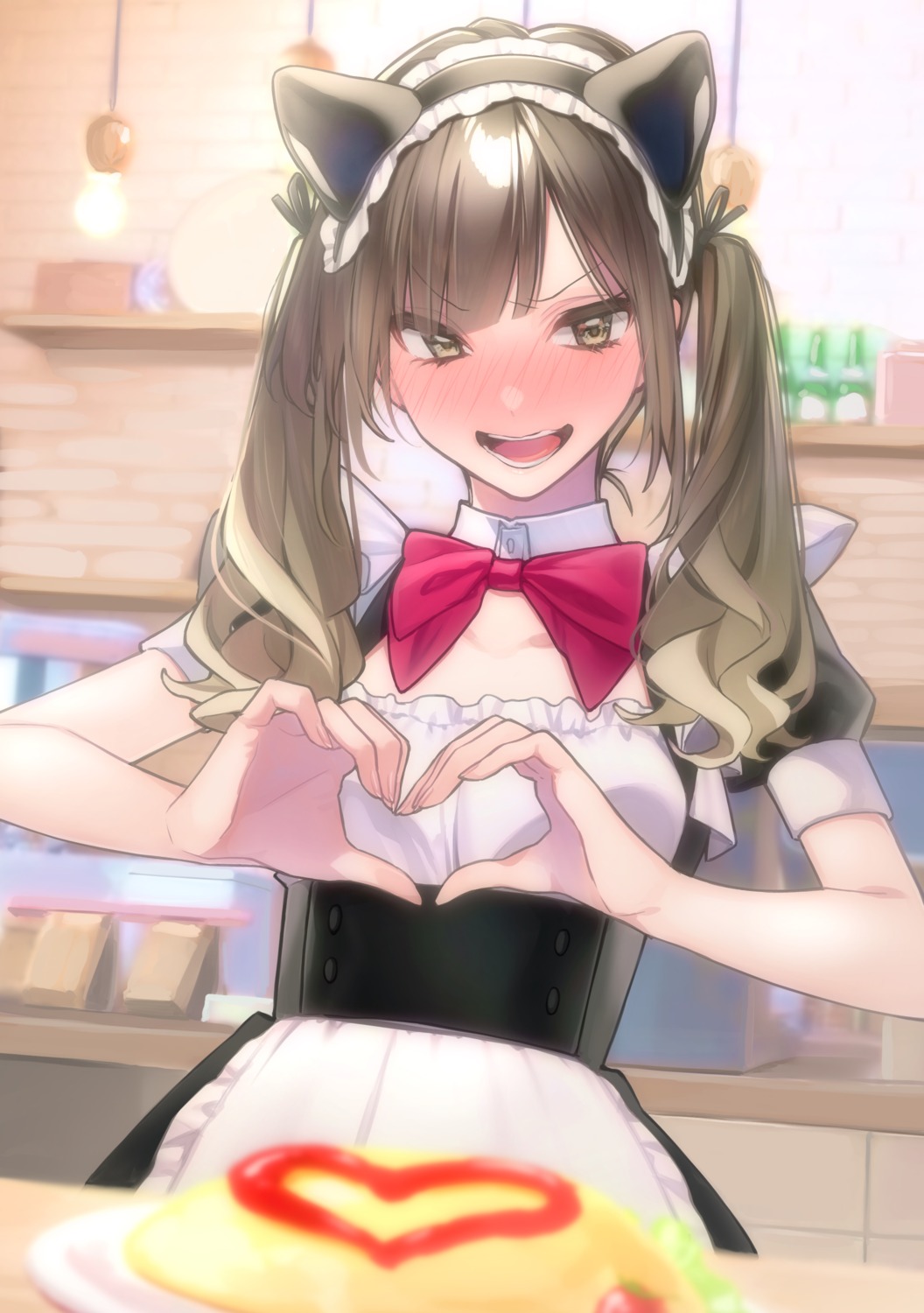 animal_ears, maid, nekomimi, rinku_(rin9)
