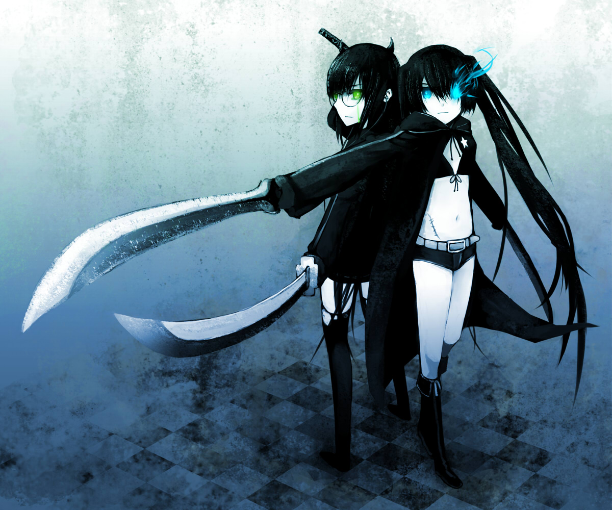 black_devil_girl, black_rock_shooter, black_rock_shooter_(character), kawazu, vocaloid