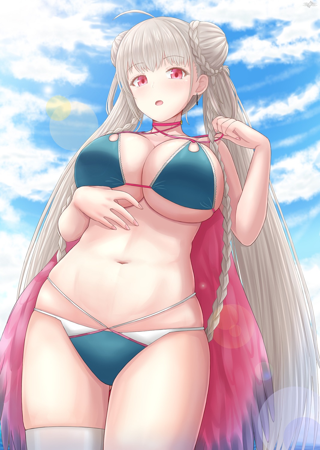 archstreal, azur_lane, bikini, formidable_(azur_lane), swimsuits, thighhighs