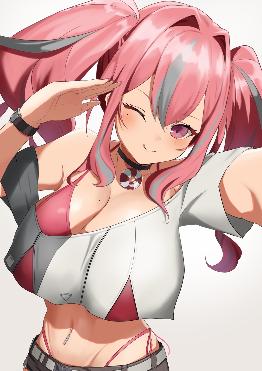 azur_lane, bikini, bremerton_(azur_lane), cleavage, open_shirt, shinka_(yonkun121), swimsuits