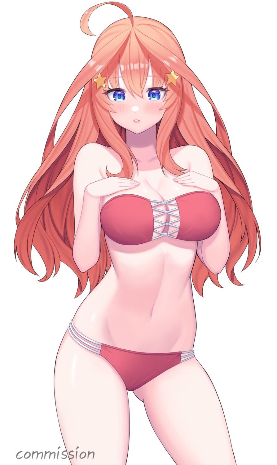 5-toubun_no_hanayome, bikini, nakano_itsuki, swimsuits, yuri_(chocho_q)